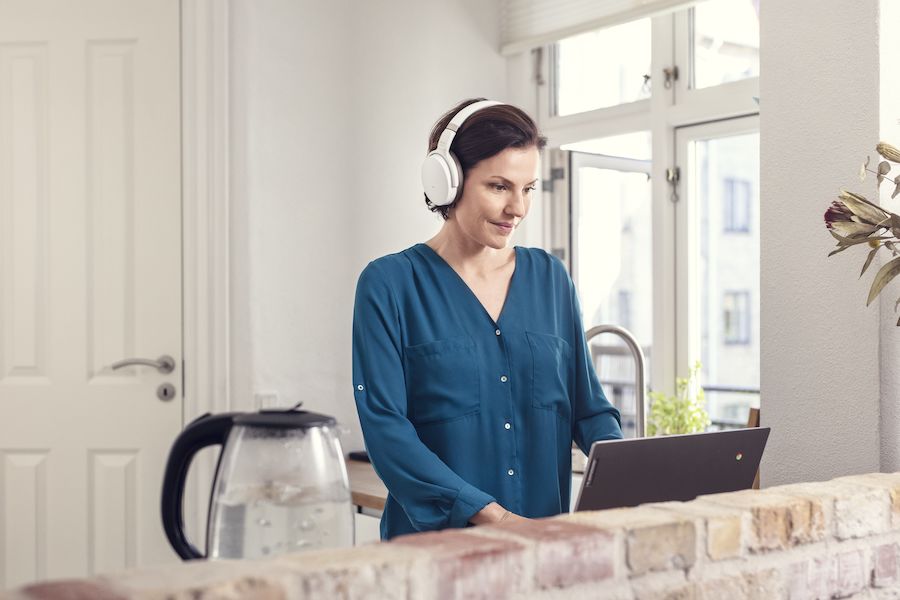 ADAPT 360 WHITE - Słuchawki Bluetooth ANC do Teams i smartfona - Garets
